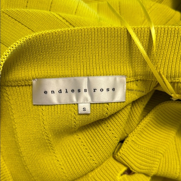 Yellow Button-Up Cardigan Dress - Picture 5 of 5